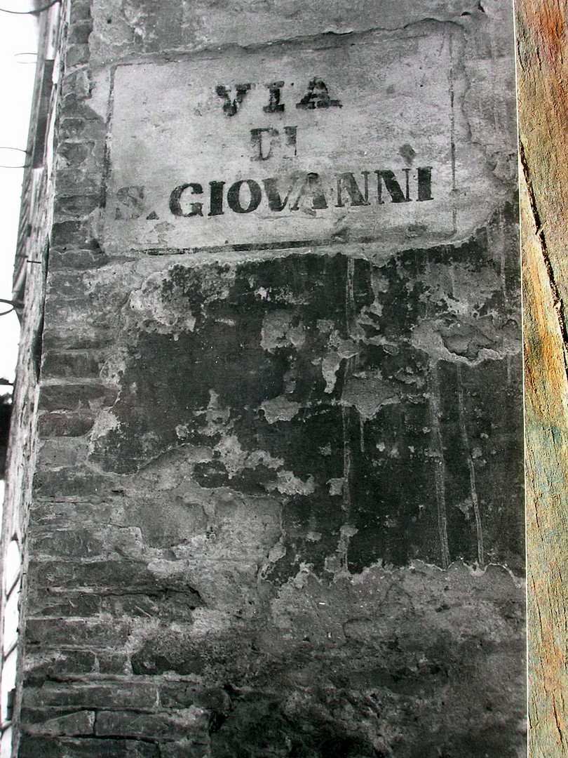 Vecchia toponomastica — Via di San Giovanni